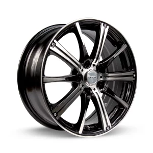 RTX Spark 14x5.5 4x100 ET38 CB73.1 Black Machined Wheel