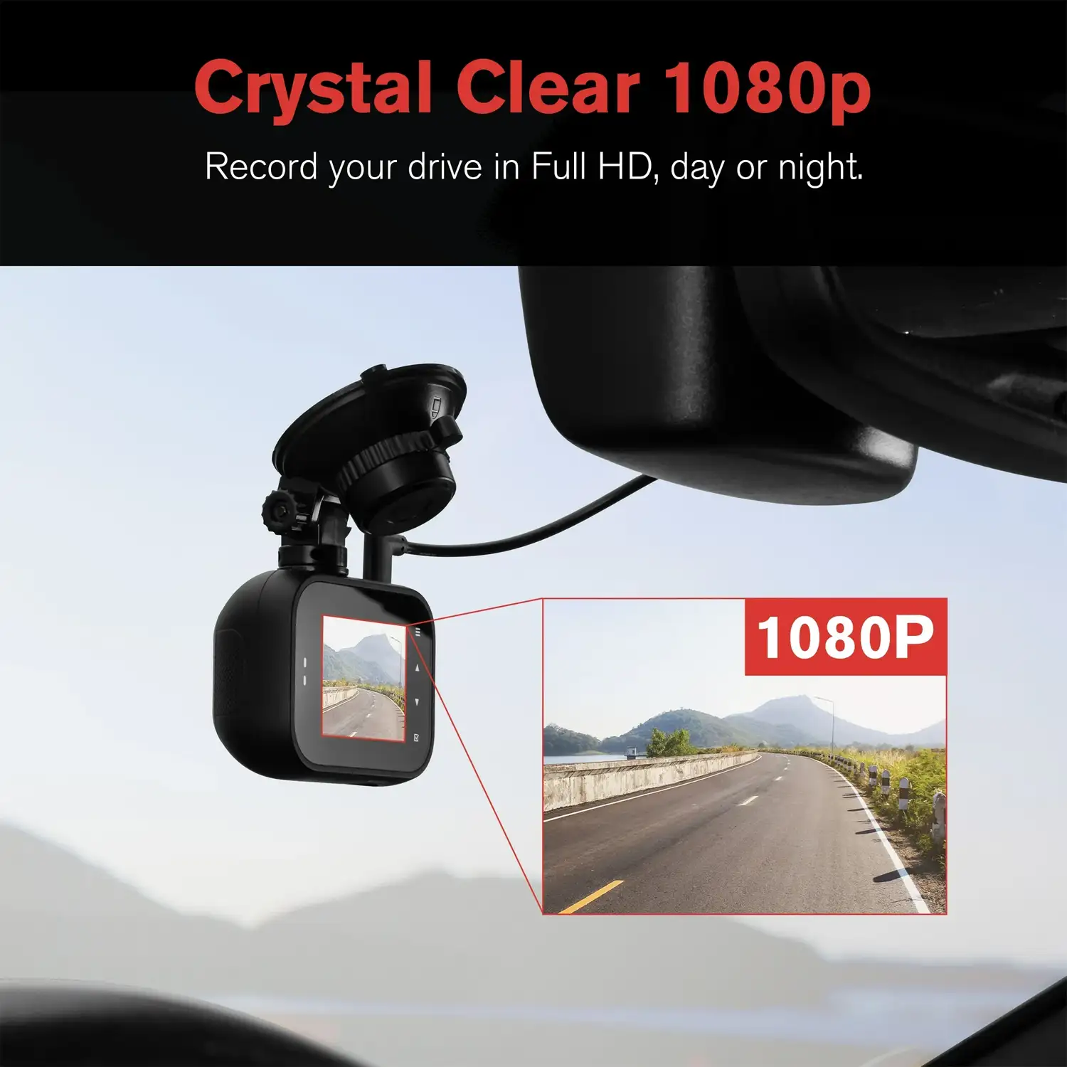 YADA 1080P Roadcam, Full-HD Day or Night, Smart G-sensor Recording 24_7, Motion Detection, SD Card Included, BT533146 - Image 2