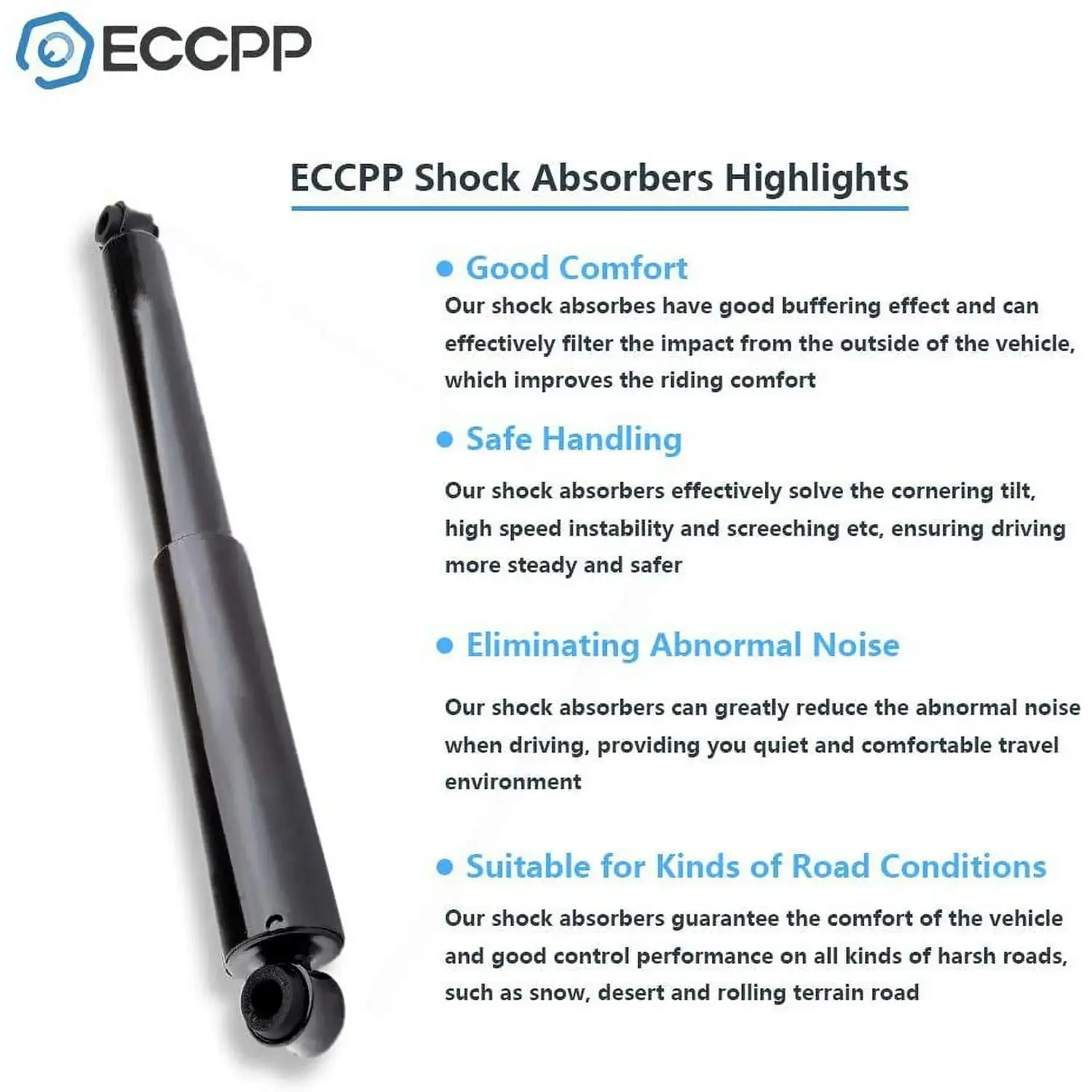 Shock Absorbers for Nissan,ECCPP Front Rear Shock Absorbers - Image 3
