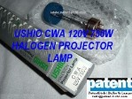PAT/USHIO CWA 120V 750W HALOGEN PROJECTOR LAMP