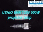 PAT/USHIO EHA 120V 500W projector lamp