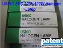 PAT/USHIO EHD 120V 500W Halogen Lamp