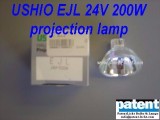 PAT/USHIO EJL 24V 200W projection lamp