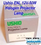 PAT/Ushio ENL 12V-50W Halogen Projector Lamp
