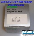 PAT/Ushio EPZ 13.8V-50W Halogen Projector Lamp