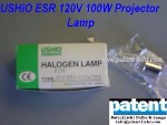 PAT/USHIO ESR 120V 100W Projector Lamp