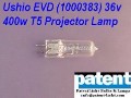 PAT/Ushio EVD (1000383) 36v 400w T5 Projector Lamp