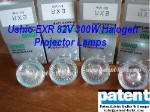 PAT/Ushio EXR 82V 300W Halogen Projector Lamps