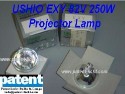 PAT/USHIO EXY 82V 250W Projector Lamp