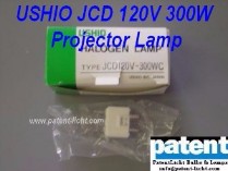 PAT/USHIO JCD 120V 300W Projector Lamp