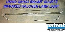 PAT/USHIO QIH104-500AMT QUARTZ INFRARED HALOGEN LAMP LIGHT