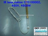 PAT/IR lamp emitter 070100002, 480V, 4800W