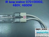 PAT/IR lamp emitter 070100002, 480V, 4800W